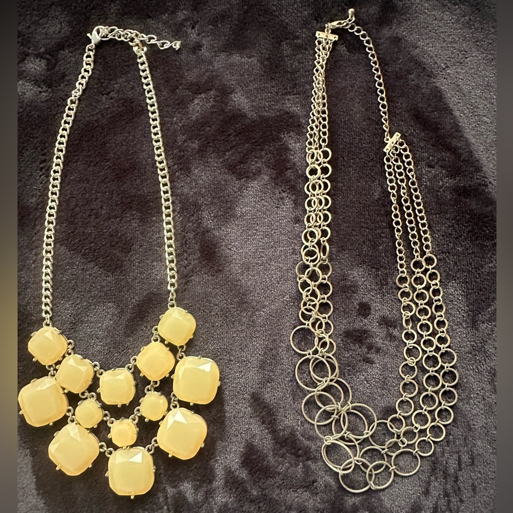 Elegant Gold and Silver Necklace Set/Bundle